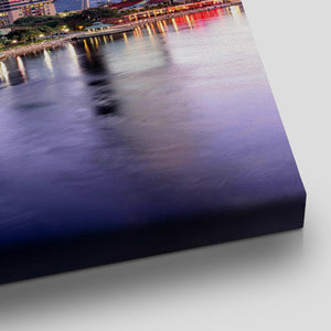 Jacksonville Skyline At Twilight Wall Art Canvas-Stunning Canvas Prints