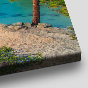 Turquoise Lake Tahoe Wall Art Canvas-Stunning Canvas Prints