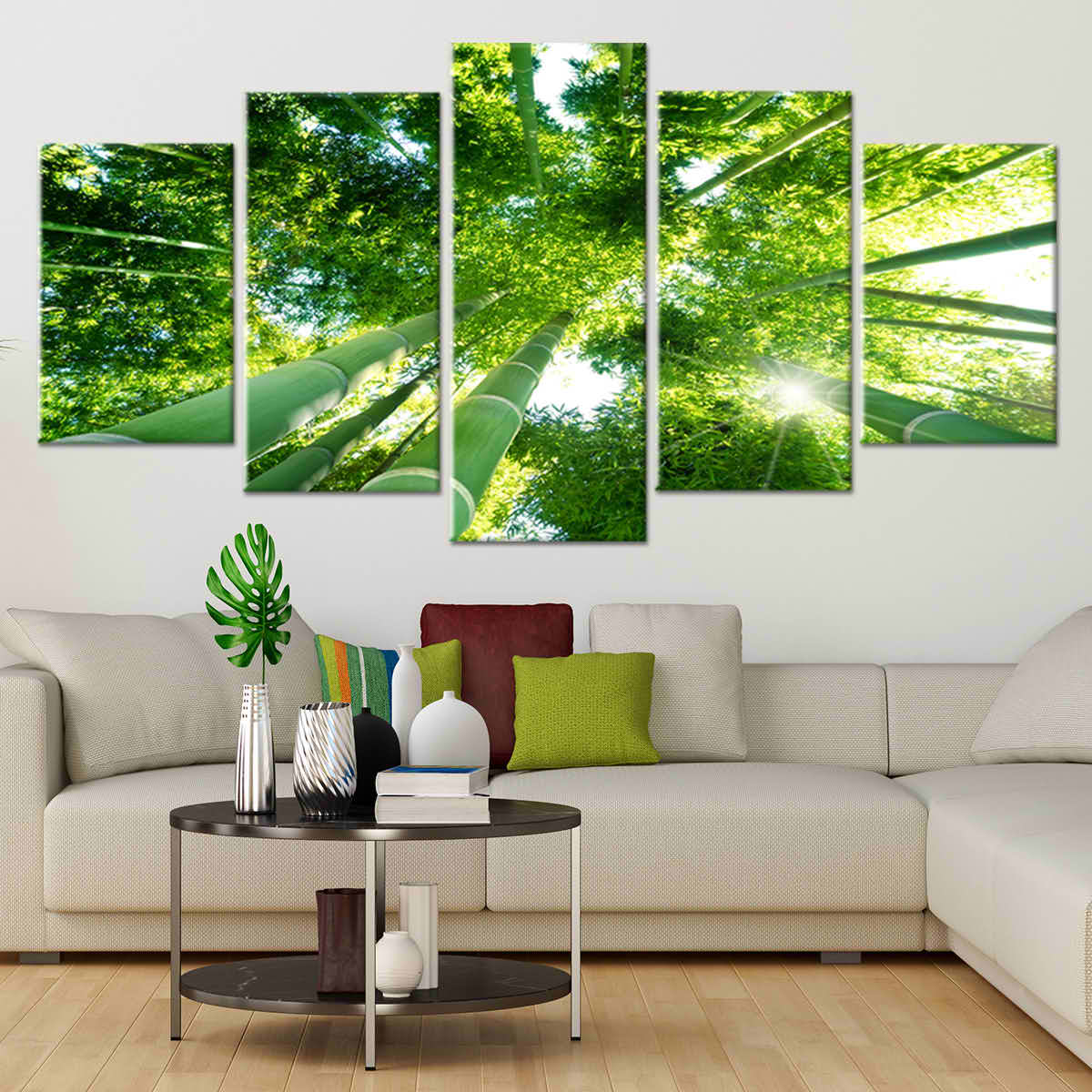 Green Bamboo Trees Wall Art-Stunning Canvas Prints