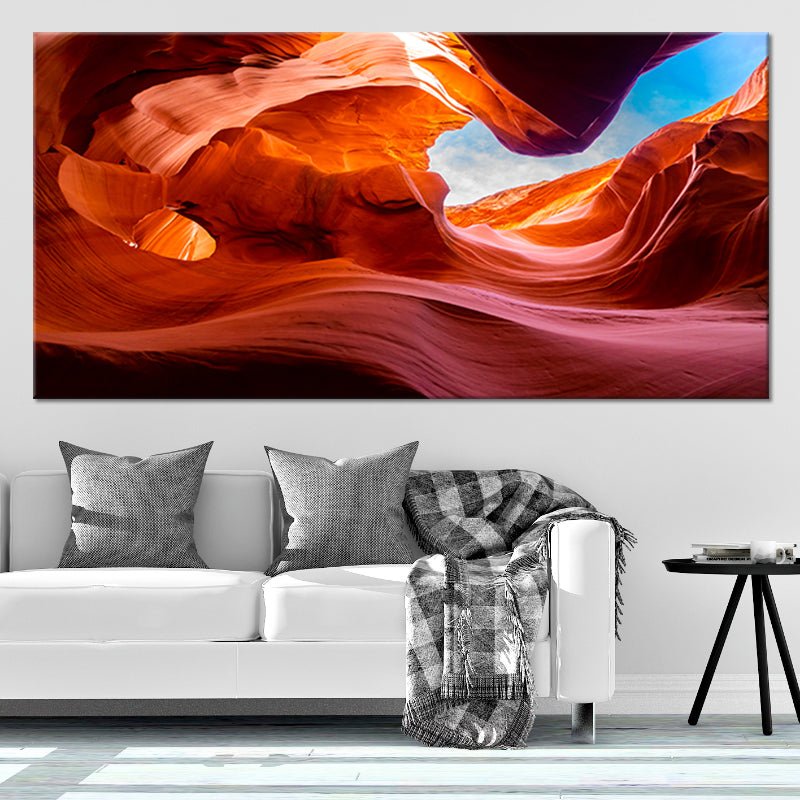 Lower Antelope Canyon Multi Panel Canvas Wall Art 3 pieces