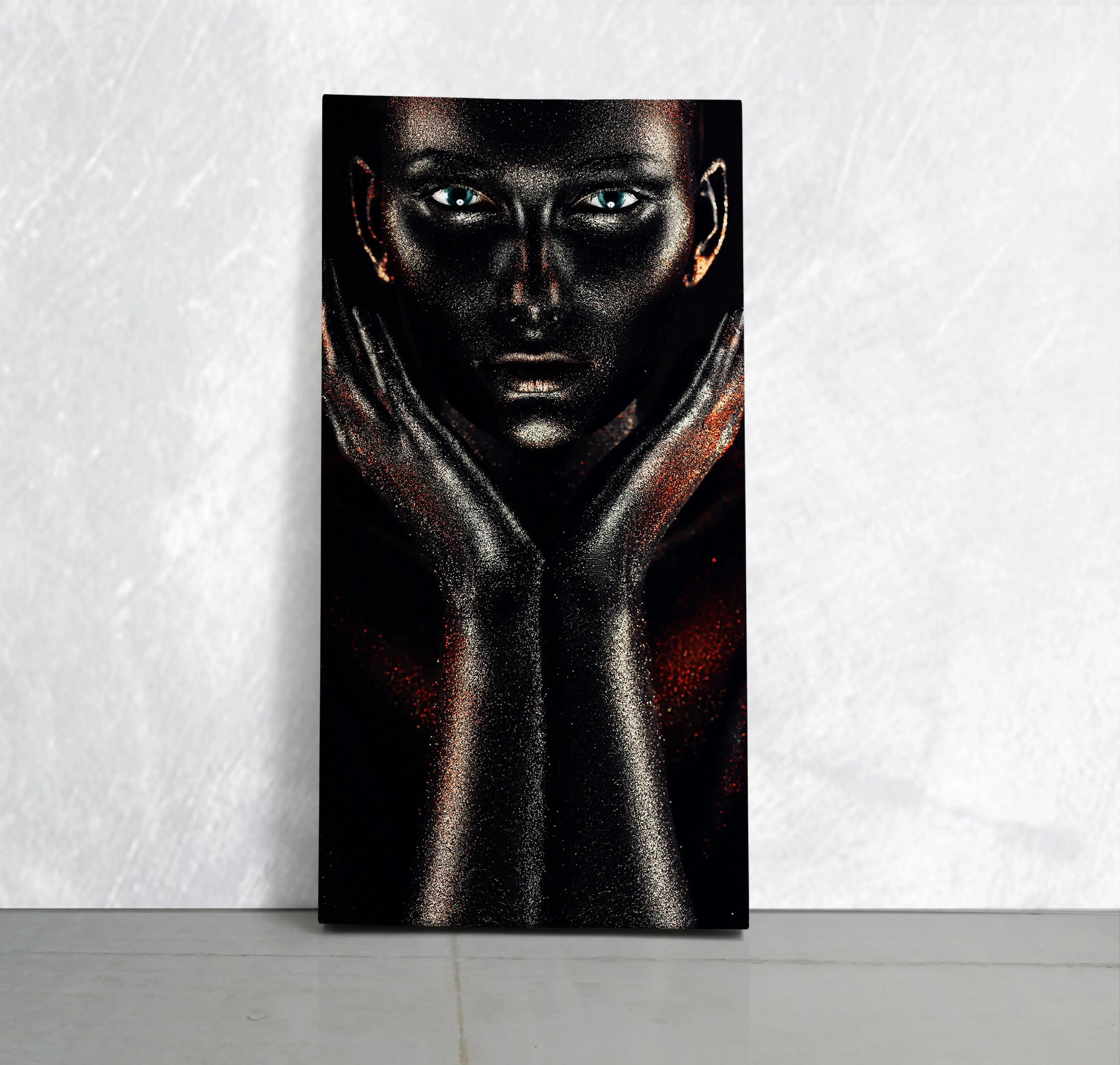 Black Metallic Makeup Wall Art Canvas Print-Stunning Canvas Prints