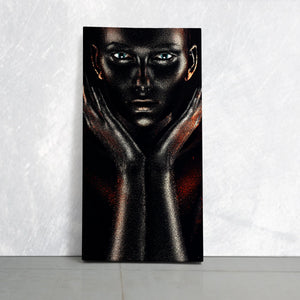 Black Metallic Makeup Wall Art Canvas Print-Stunning Canvas Prints