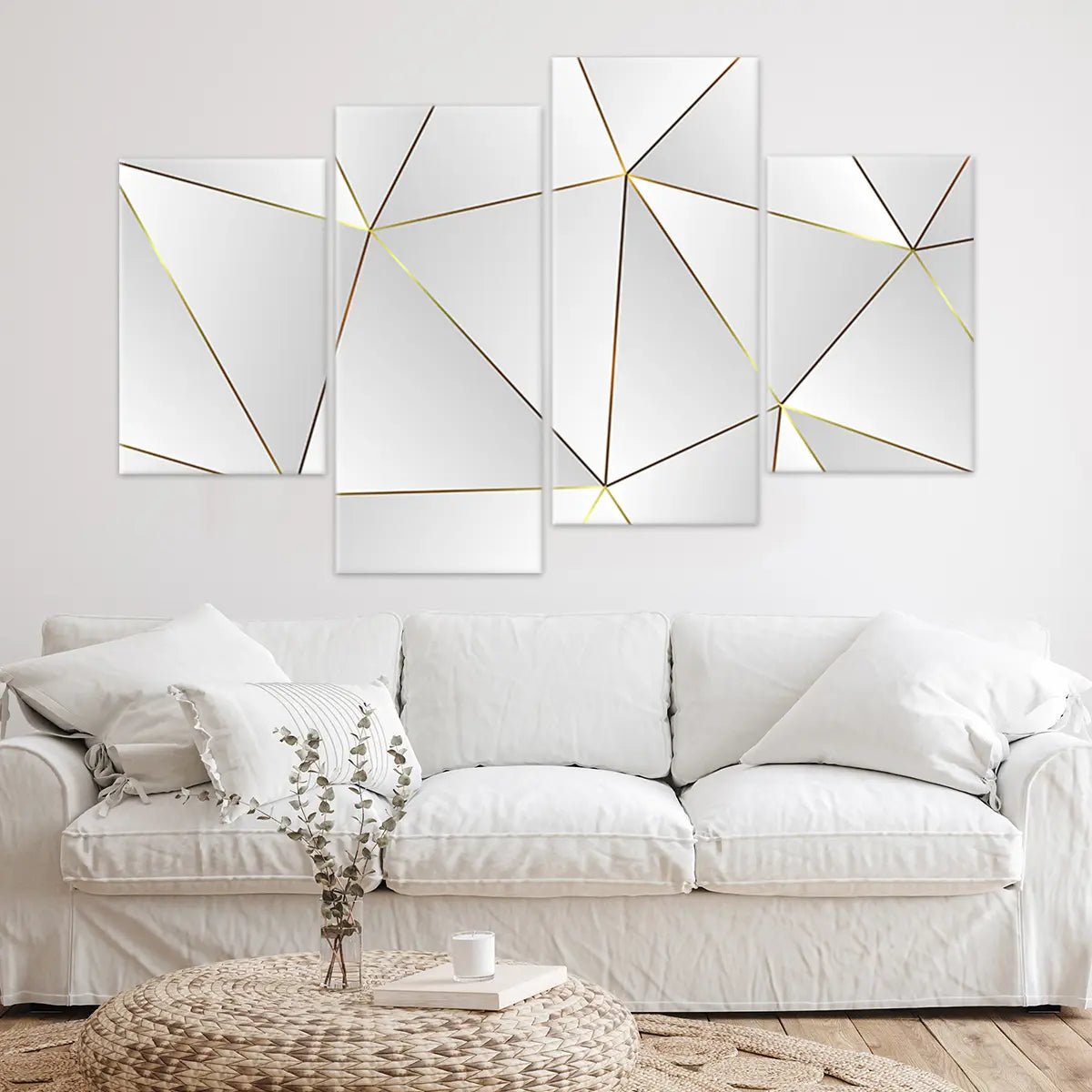 White wall art discount