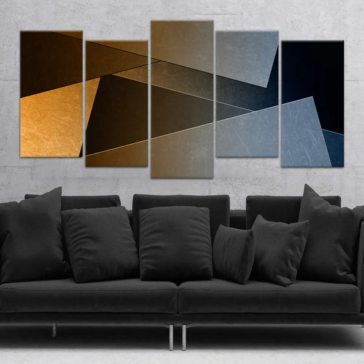 Luxury Triangle Geometric Wall Art-Stunning Canvas Prints