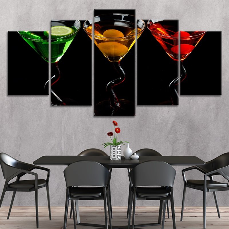 Martini Cocktails Wall Art Canvas Print-Stunning Canvas Prints