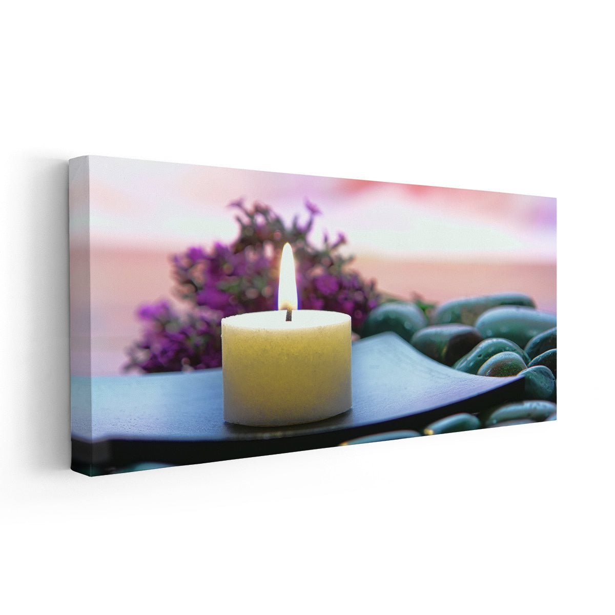 Meditation Candle Wall Art-Stunning Canvas Prints