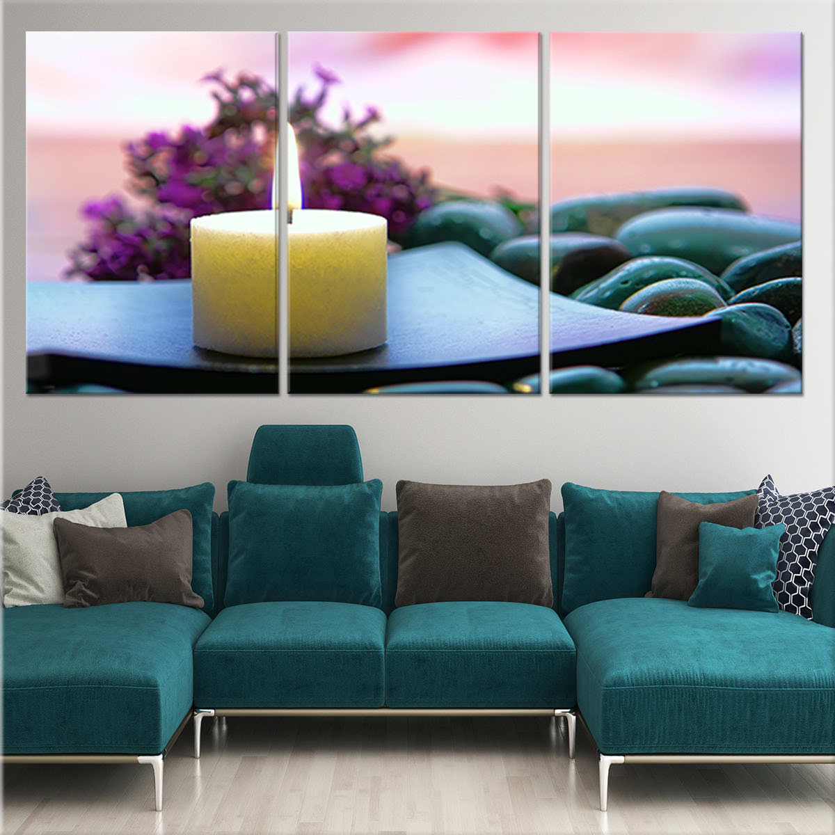 Meditation Candle Wall Art-Stunning Canvas Prints