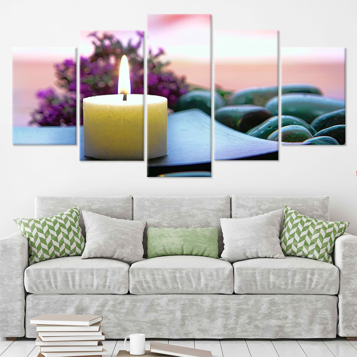 Meditation Candle Wall Art-Stunning Canvas Prints