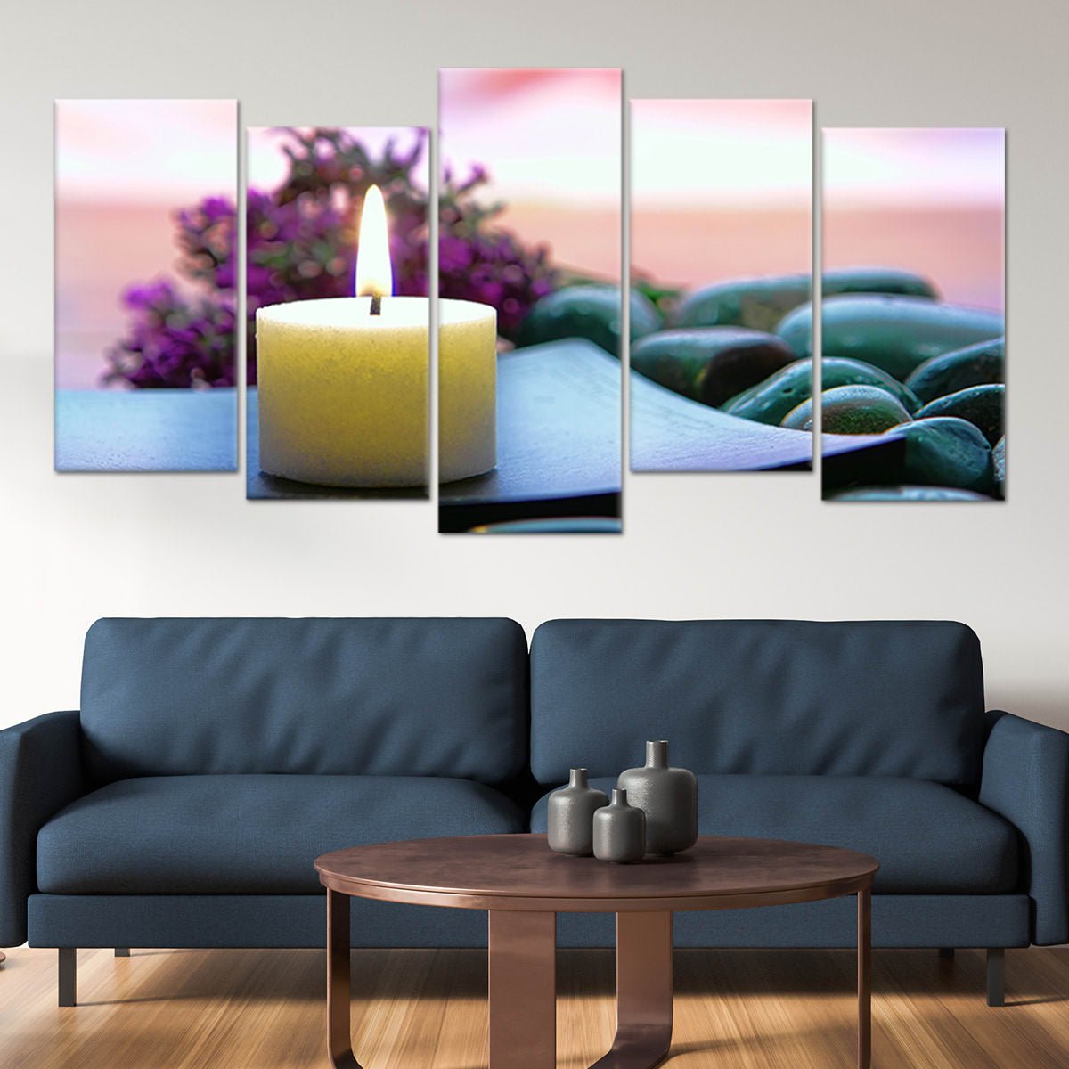 Meditation Candle Wall Art-Stunning Canvas Prints