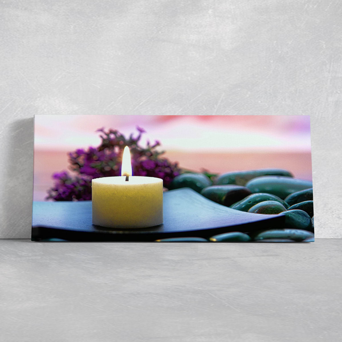 Meditation Candle Wall Art-Stunning Canvas Prints