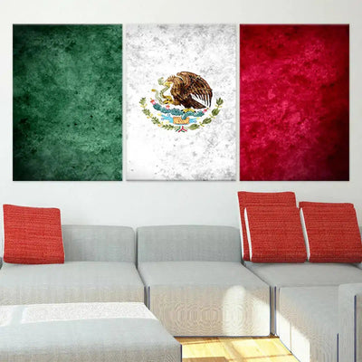 Mexican Flag Wall Art-Stunning Canvas Prints