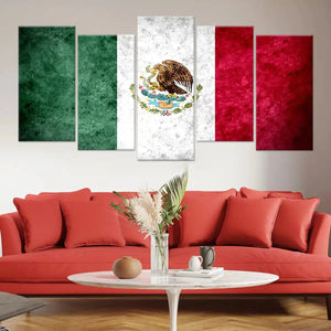 Mexican Flag Wall Art Canvas Print-Stunning Canvas Prints