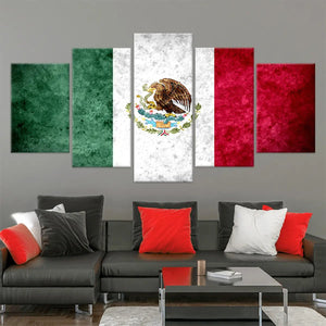 Mexican Flag Wall Art Canvas Print-Stunning Canvas Prints