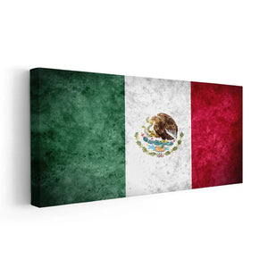 Mexican Flag Wall Art Canvas Print-Stunning Canvas Prints