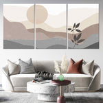 Mid Century Sunset Boho Wall Art-Stunning Canvas Prints