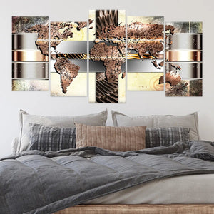 Modern World Map Wall Art-Stunning Canvas Prints