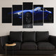 Car Canvas Wall Art, Modern Sports Car Artwork, Blue Car Canvas Prints