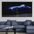 Modern Blue Sports Car Canvas Wall Art