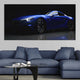 Car Canvas Wall Art, Modern Sports Car Artwork, Blue Car Canvas Prints