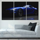 Car Canvas Wall Art, Modern Sports Car Artwork, Blue Car Canvas Prints
