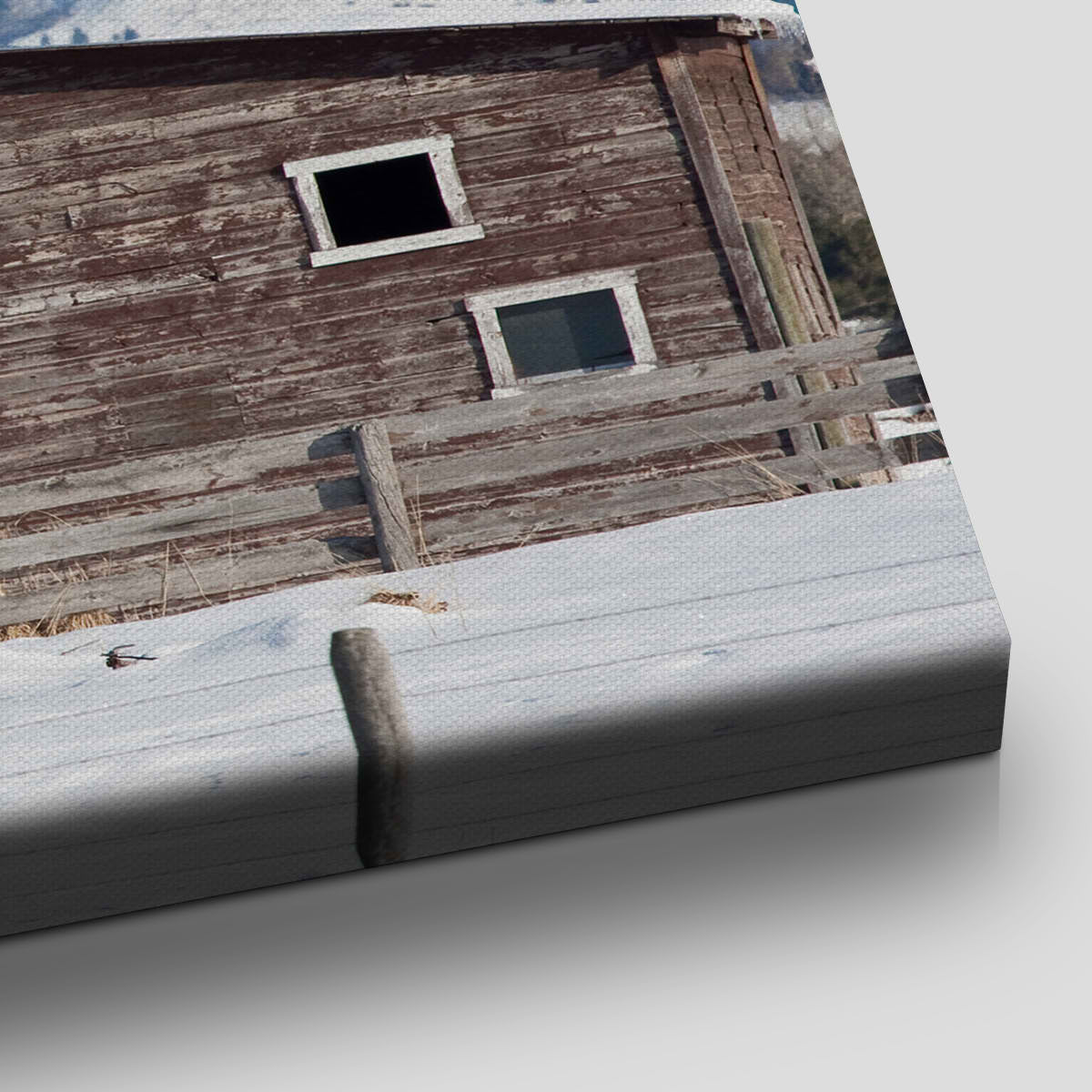 Grand Teton Mountains Barn Wall Art Canvas Print-Stunning Canvas Prints