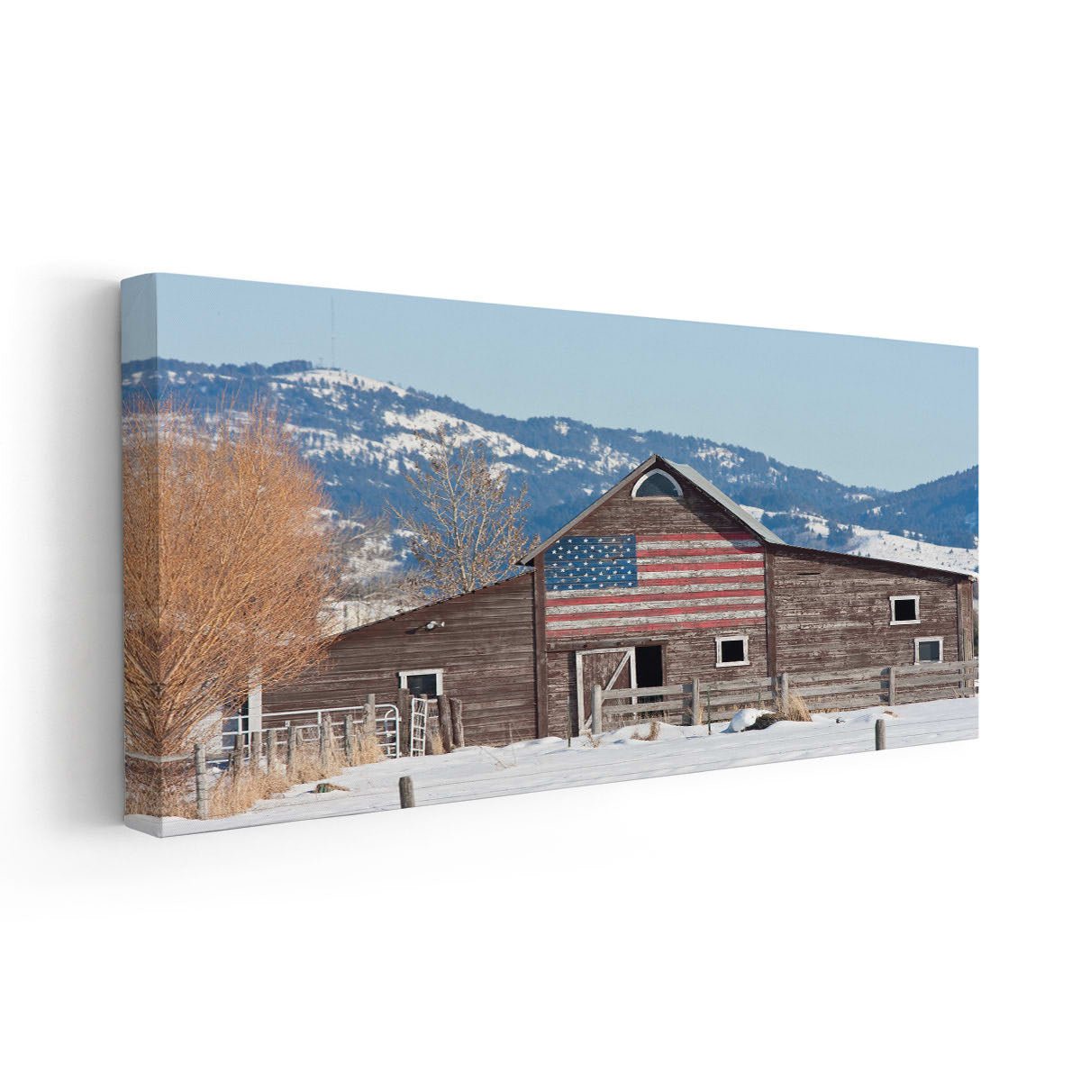 Grand Teton Mountains Barn Wall Art Canvas Print-Stunning Canvas Prints