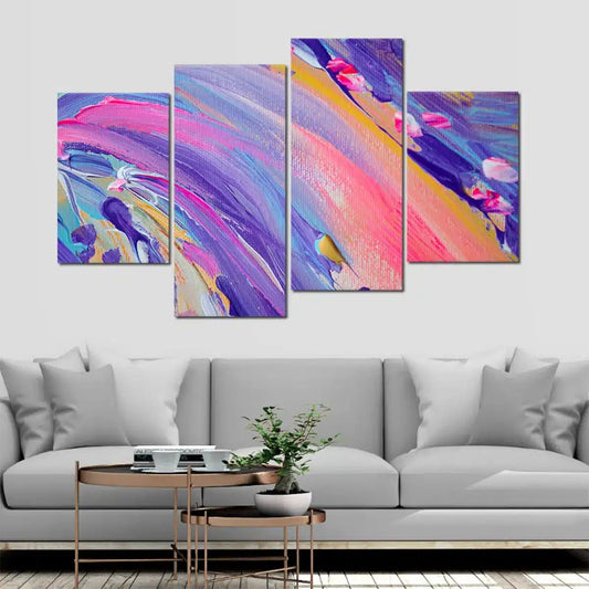 Abstract Purple Wave Wall Art Canvas-Stunning Canvas Prints