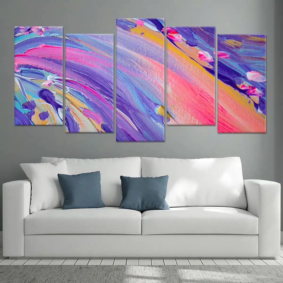 Abstract Purple Wave Wall Art Canvas-Stunning Canvas Prints
