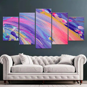 Abstract Purple Wave Wall Art Canvas-Stunning Canvas Prints