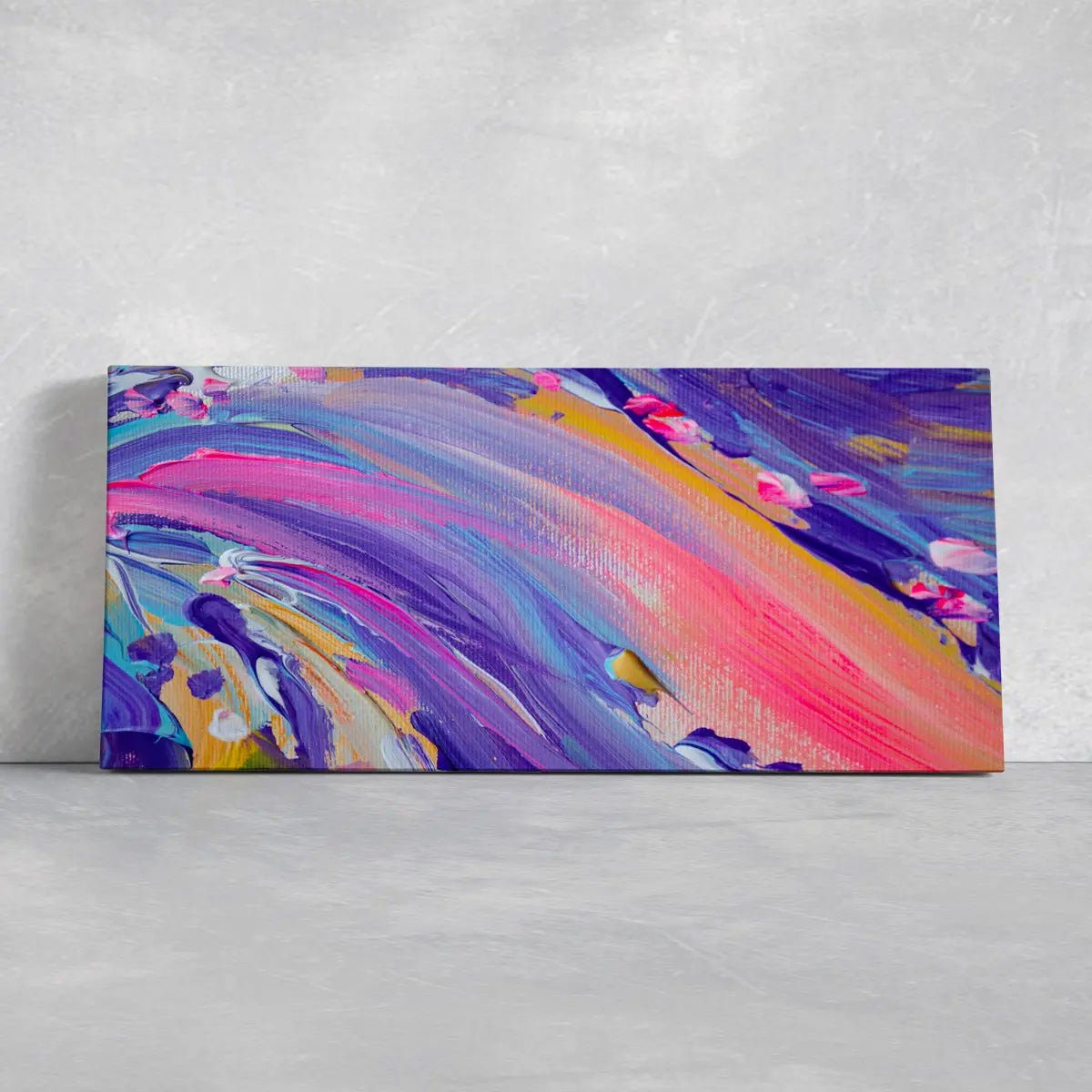 Abstract Purple Wave Wall Art Canvas-Stunning Canvas Prints