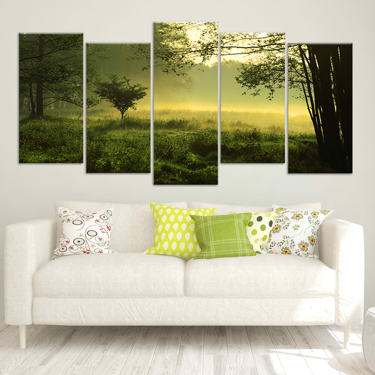 Green Forest Wall Art