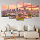 New Orleans At Sunset Skyline Wall Art Canvas-Stunning Canvas Prints