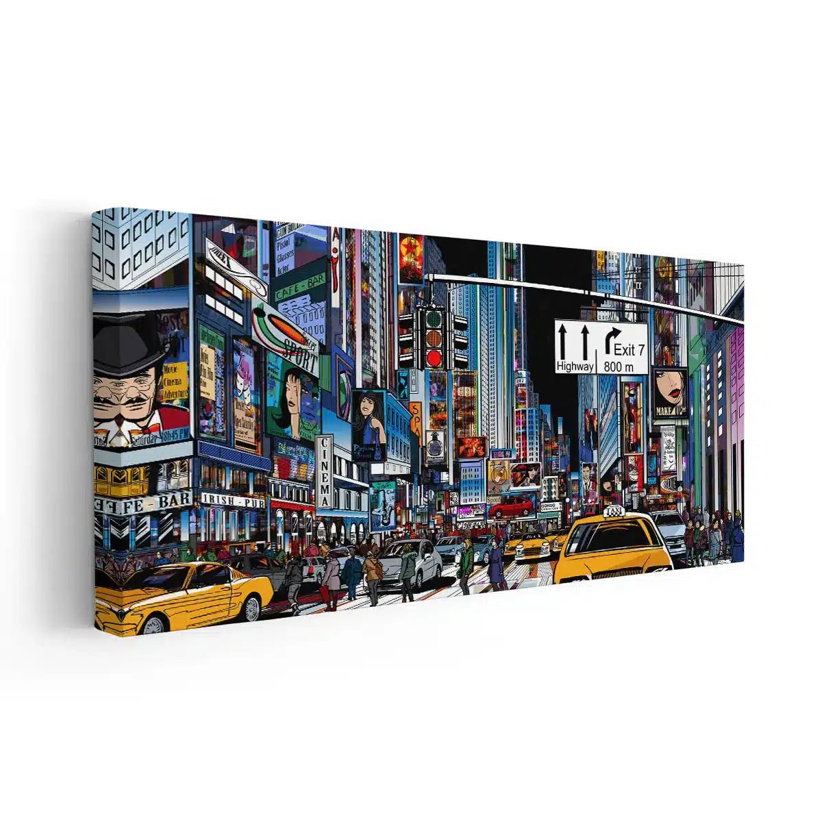 Times Square Pop Art Wall Art Canvas-Stunning Canvas Prints