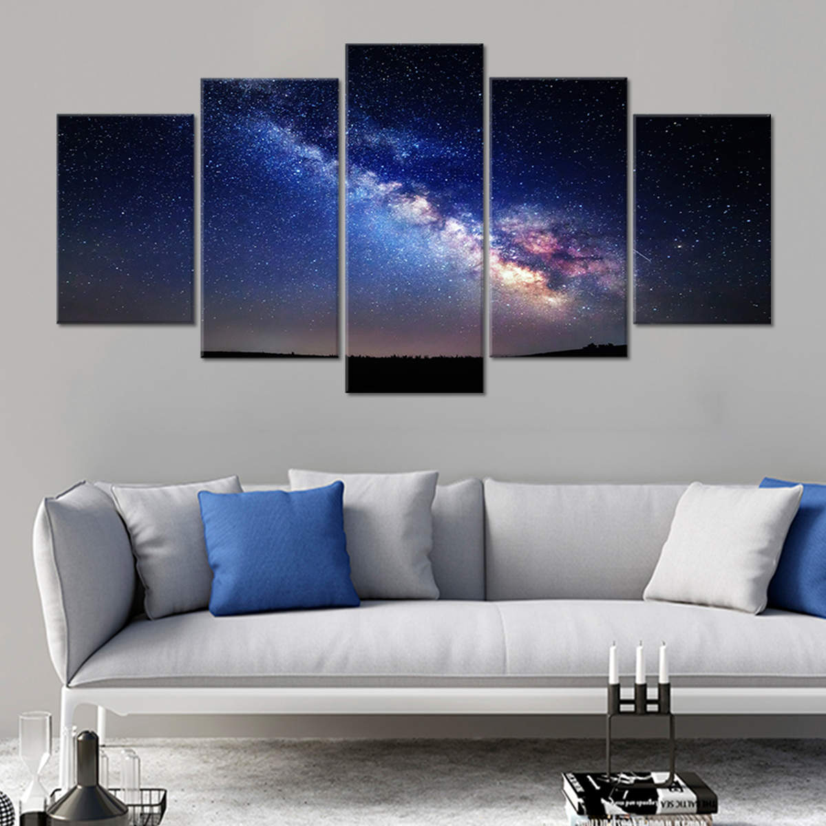 Colorful Milky Way Canvas Wall Art