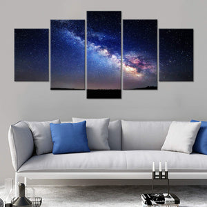 Colorful Milky Way Canvas Wall Art