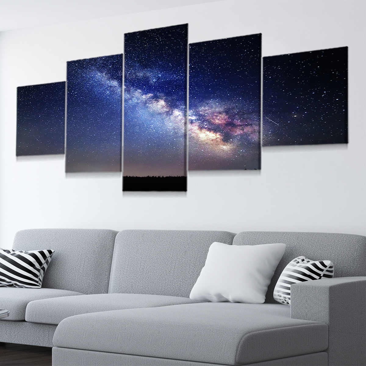 Colorful Milky Way Canvas Wall Art