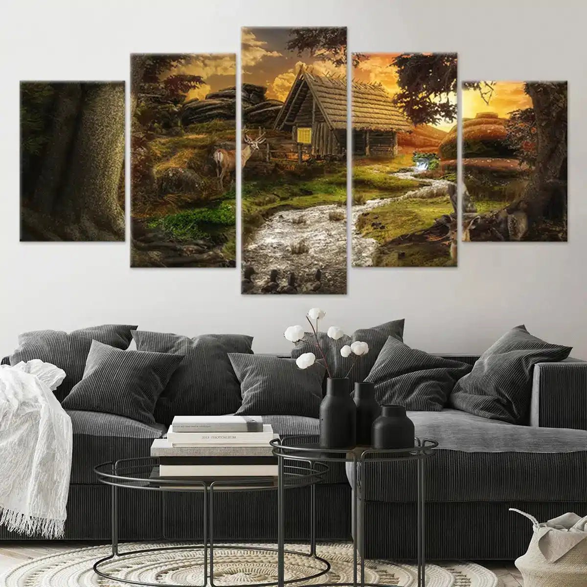 Wooden Cabin Wall Art Canvas-Stunning Canvas Prints