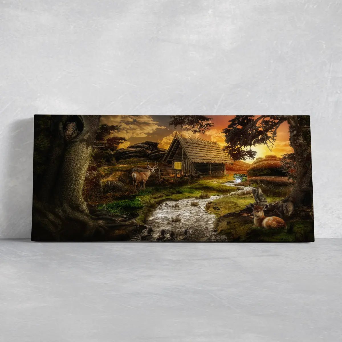 Wooden Cabin Wall Art Canvas-Stunning Canvas Prints