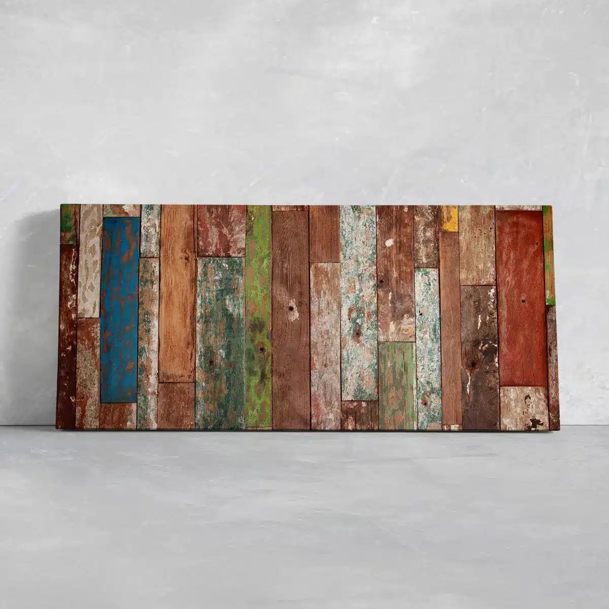 Rustic Wood Mosaic Wall Art Canvas Print-Stunning Canvas Prints