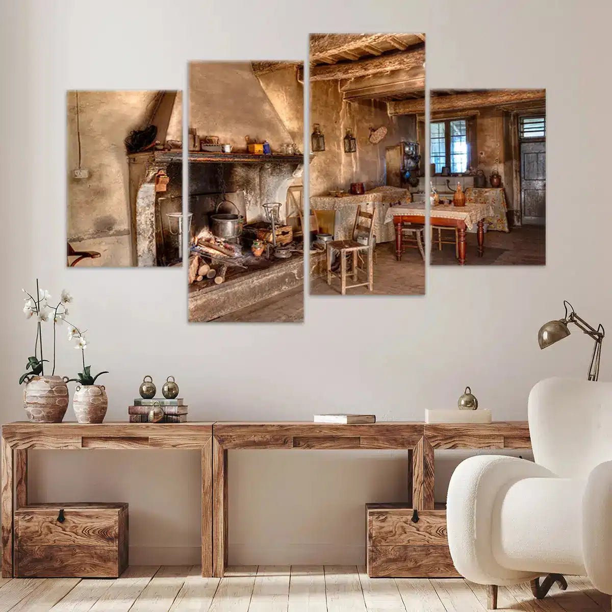 Rustic Farmhouse Kitchen Wall Art Canvas Print-Stunning Canvas Prints