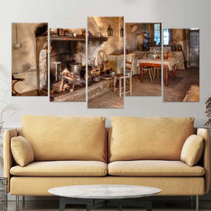 Rustic Farmhouse Kitchen Wall Art Canvas Print-Stunning Canvas Prints