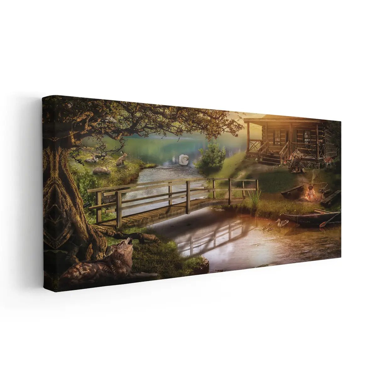 Old Cabin Wall Art Canvas-Stunning Canvas Prints