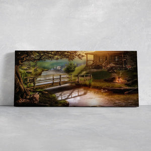 Old Cabin Wall Art Canvas-Stunning Canvas Prints