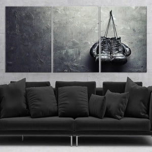 Old Boxing Gloves Wall Art Canvas Print-Stunning Canvas Prints