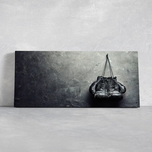 Old Boxing Gloves Wall Art Canvas Print-Stunning Canvas Prints