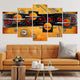 Orange And Black Abstract Wall Art-Stunning Canvas Prints