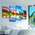 Orlando Skyline Reflection Multi Panel Canvas Wall Art 5 pieces