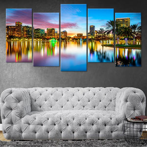Orlando Florida Skyline Wall Art Canvas-Stunning Canvas Prints