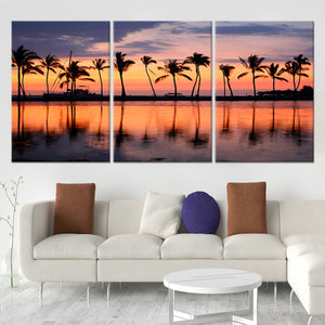 Seaside themed decor with golden sunlight reflecting on calm coastal waters.