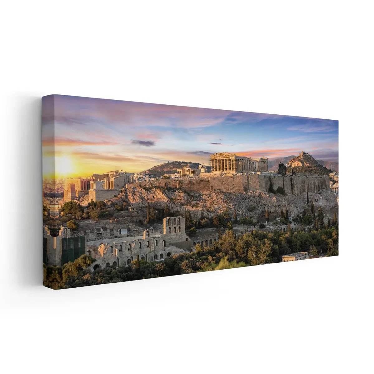 Parthenon Greek Temple Wall Art Canvas-Stunning Canvas Prints